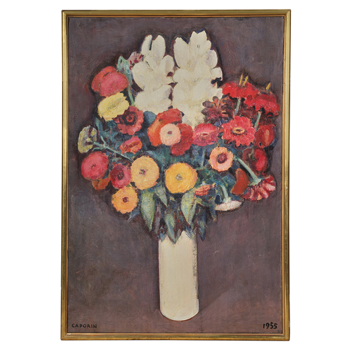 Guido CADORIN - Peinture - Natura morta con vaso di fiori