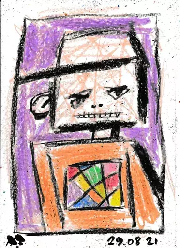 Harry BARTLETT FENNEY - Drawing-Watercolor - kid 2 (29 08 21)