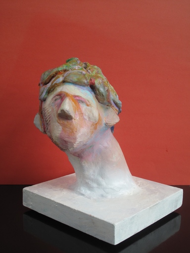Jerrold BALLAINE - Painted Hydrocal Head - 1