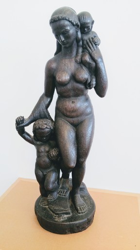 Leopold GOTTLIEB - Sculpture-Volume - Motherhood