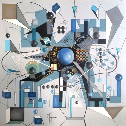 Muriel CHARBONNIER - Pittura - Blue day