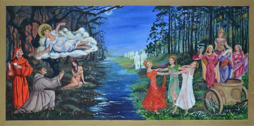 Diana KIROVA - Painting - XXIX canto, Purgatorio