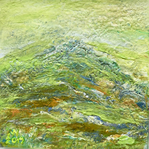 Natalia KURUCH - Gemälde - Green mountain 