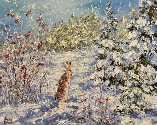 Diana MALIVANI - Painting - Winter Day
