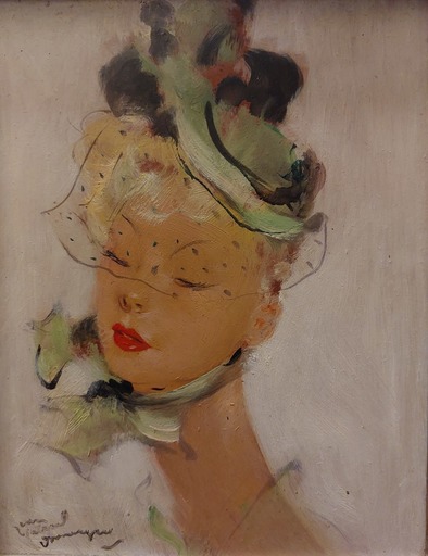 Jean Gabriel DOMERGUE - Gemälde - Kyra