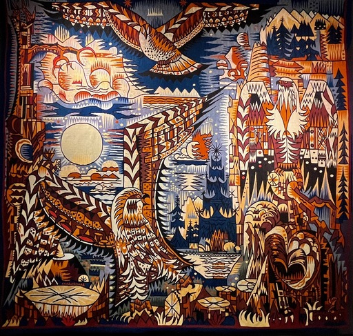 Marcel GROMAIRE - Tapestry - Les Oiseaux de proie