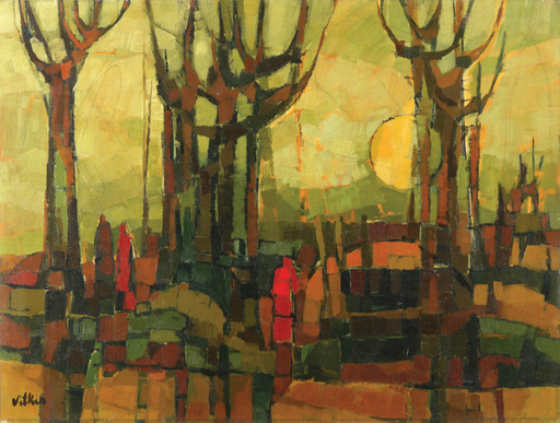 Shlomo VITKIN - Painting - Sunset