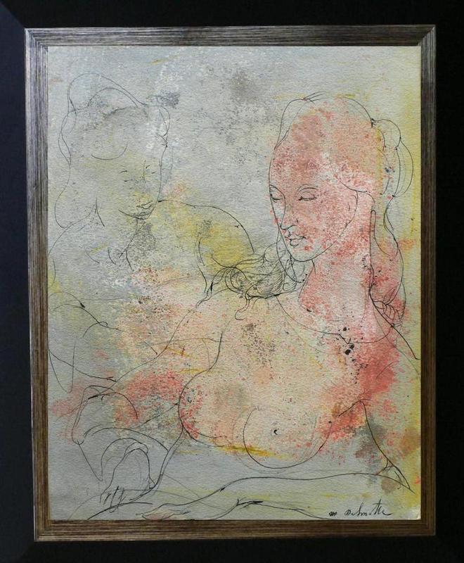 Marcel DELMOTTE - Pittura - « Couple de femmes » 