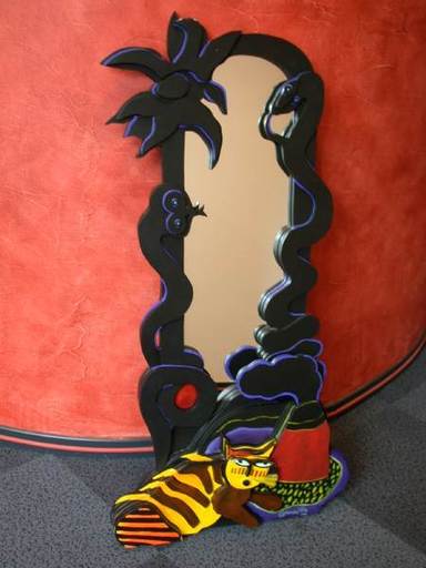 CORNEILLE - Sculpture-Volume - Miroir serpent