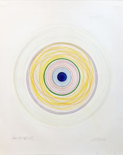 Damien HIRST - Drawing-Watercolor - Spinning Around