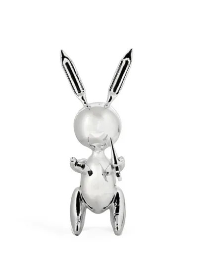 Jeff KOONS - Skulptur Volumen - Ballon Rabbit Silver