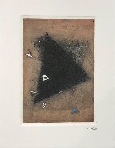 Arthur Luiz PIZA - Grabado - Carte de Voeux - Galerie Michel (Paris) 