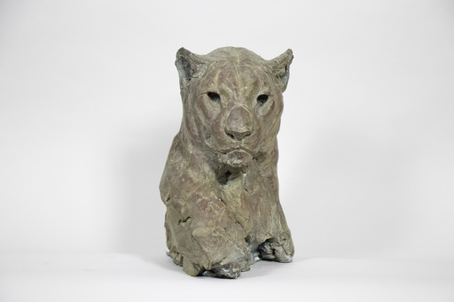 Patrick VILLAS - Sculpture-Volume - Tête de léopard femelle III