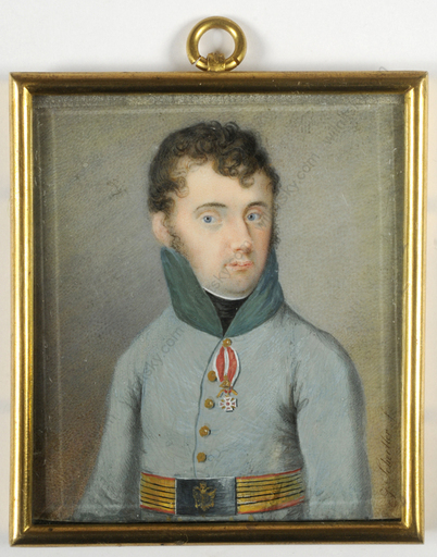 Johann Georg SCHEDLER - Miniature - "Major Karl Schneider von Arno" 1808