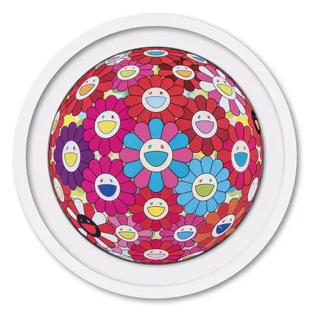 Flower Ball (3D) Blue Red by | Takashi MURAKAMI | buy art online