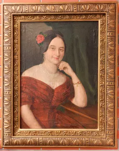 Václav GOVIC - Pittura - Portrait of young woman
