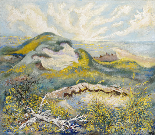 George GROSZ - Painting - Approaching Storm / Aufkommender Sturm, 