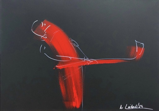 Nicole LEIDENFROST - Gemälde - Golfer Abstrakt