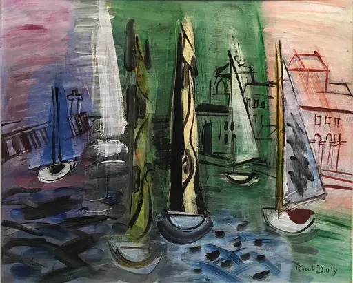 拉奥尔•杜飞 - 绘画 - Régates à Trouville