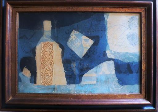 Antoni CLAVÉ - Pintura - "La bouteille" (The bottle)