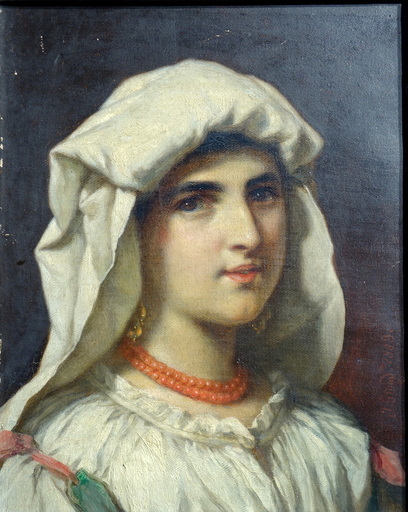 Johann GRUND - Gemälde - "La BELLE ITALIENNE"