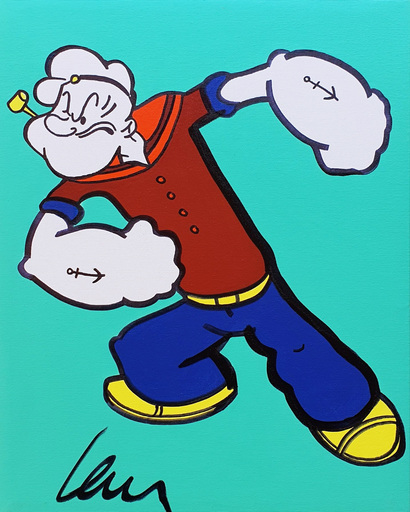 Marco LODOLA - Painting - Popeye