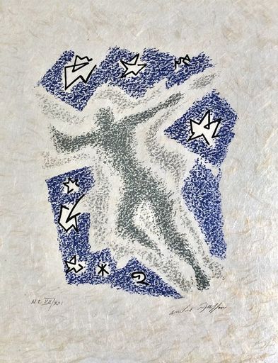 安德烈•马松 - 版画 - Une étoile de craie