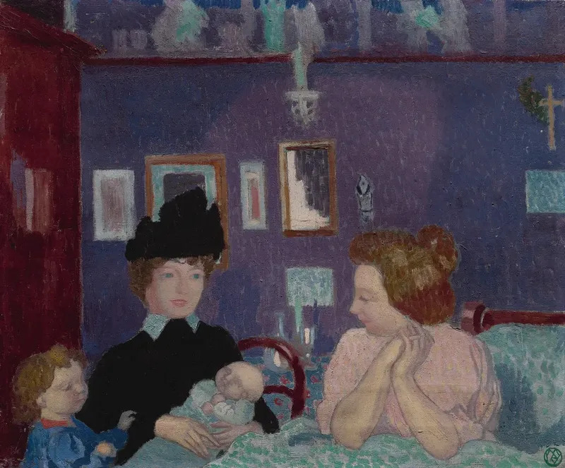 Visite Dans Une Chambre Violette By Maurice Denis Buy Art