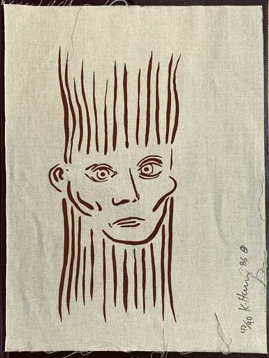 Keith HARING - Print-Multiple - Portrait of Joseph Beuys