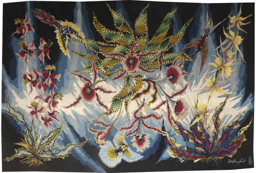 Edmond DUBRUNFAUT - Tapestry - Flore des tropiques