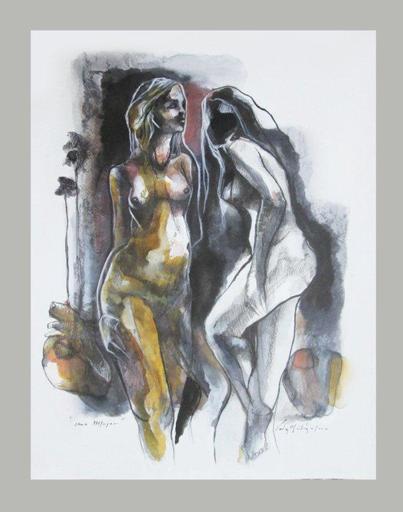 Héctor VELÓZ MARTÍNEZ - Drawing-Watercolor - Una Mujer / A Woman