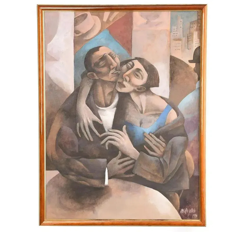 Embracing Couple By Ana Juan Buy Art Online Artprice