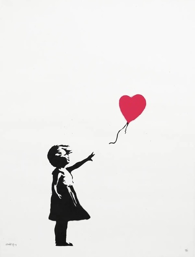 BANKSY - Estampe-Multiple - Girl With A Balloon