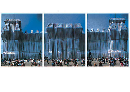 CHRISTO - Photography - Reichstag Westfassade Triptychon