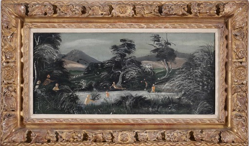 André DERAIN - Painting - Baigneuses au bord d’une rivière (1946-1950)