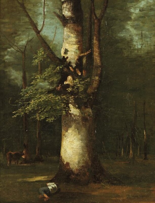 Vacher endormi au pied de l'arbre by | Léon COGNIET | buy art online ...