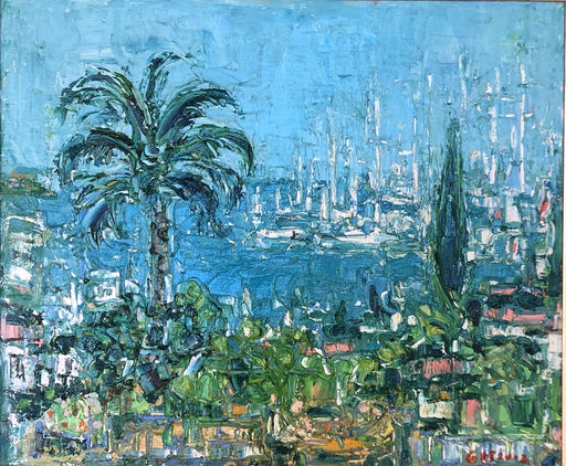André COTTAVOZ - Gemälde - Port de Golf Juan