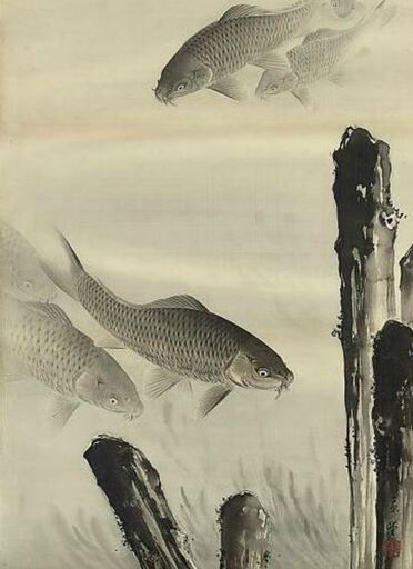 Sodo YASUMA - Gemälde - "The fishes"