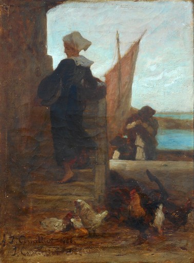 Jules Cornilliez CORNILLIET - Gemälde - CONCARNEAU