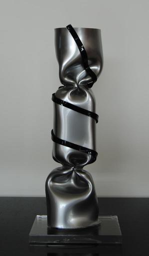 Laurence JENKELL - Sculpture-Volume -   WRAPPING BONBON GRIS ADN 