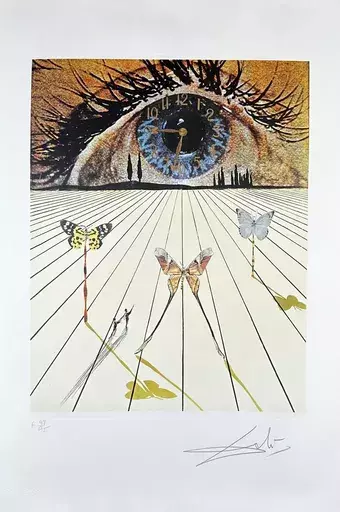 Salvador DALI - Estampe-Multiple - Memories of Surrealism The Eye of Surrealist Time
