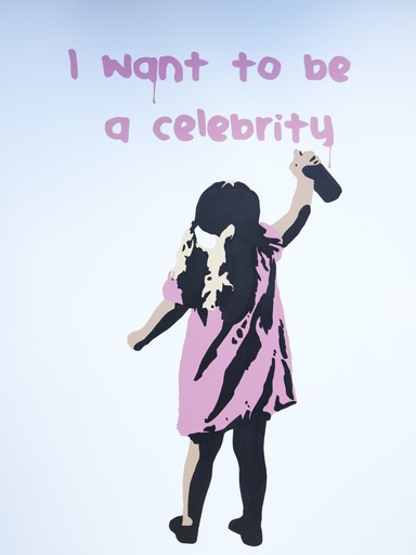 PLASTIC JESUS - Painting - I Want To Be A Celebrity