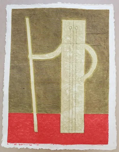 Rufino TAMAYO - Peinture - Hombre con Baston