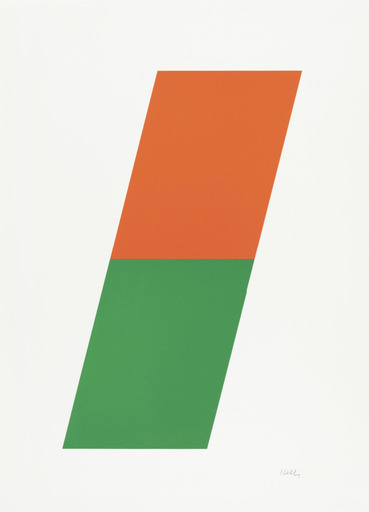 Ellsworth KELLY - Druckgrafik-Multiple - Orange/Green