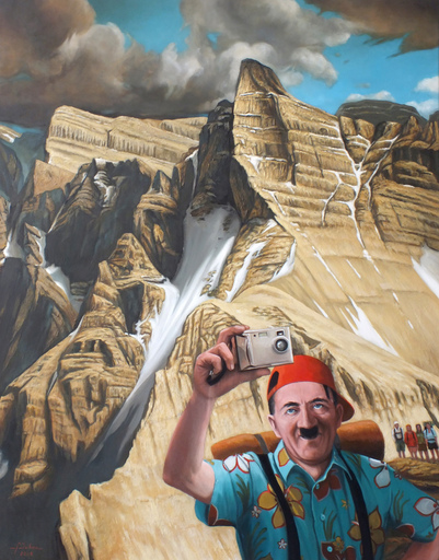 François DUBOC - Painting - Au sommet du mont Godwin