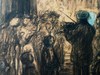 Théophile Alexandre STEINLEN - 水彩作品 - “Le violoniste de Paris”