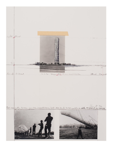 CHRISTO - Print-Multiple - 5600 m³ Package, Project for Documenta 4, Kassel