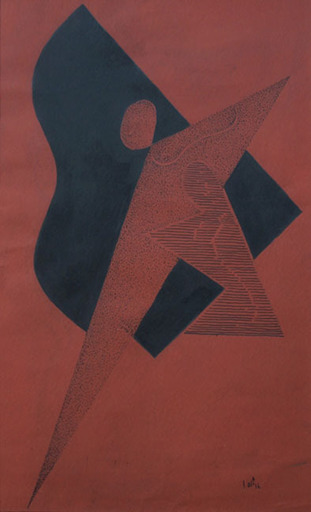 Franciszek OST - Disegno Acquarello - Abstract Figure