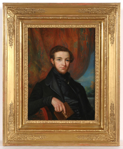 Michel Ghislain STAPLEAUX - 绘画 - Michel Ghislain Stapleaux (1799-1881) "Young gentleman"