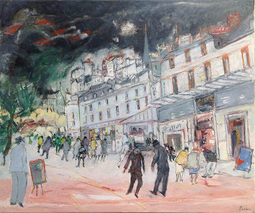 ジャン・フサロ - 绘画 - Boulevard de Paris
